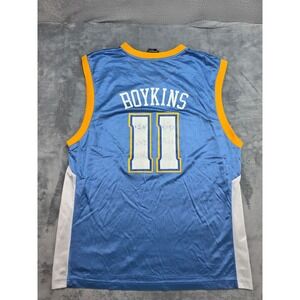 Vtg Earl Boykins Denver Nuggets Reebok NBA Jersey Blue Gold 11 Mens Large